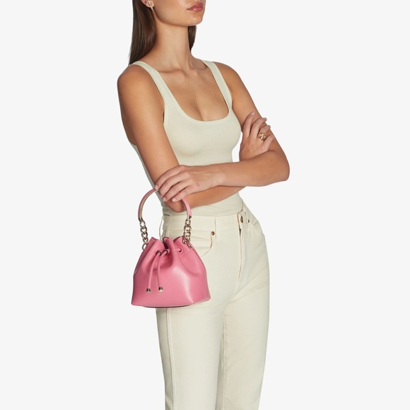 Jimmy Choo Bon Bon Bucket Bag Candy Pink - Picture 2 of 5